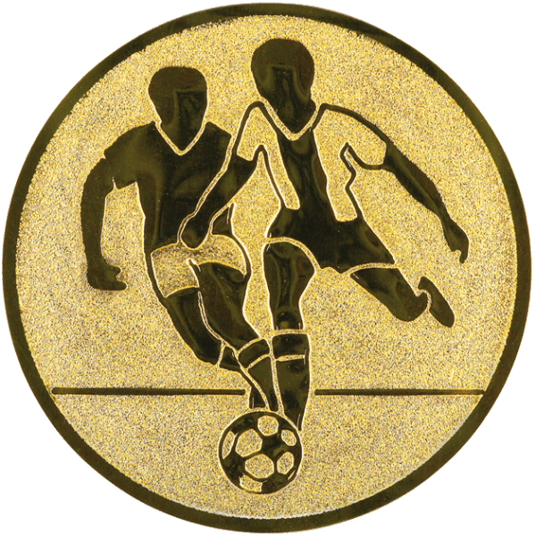 Emblemat Piłka Nożna Mężczyzn złoty | aluminium 25mm