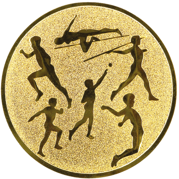 Emblemat Lekkoatletyka złoty | aluminium 25mm