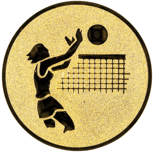 Emblemat Siatkówka złoty | aluminium 25mm