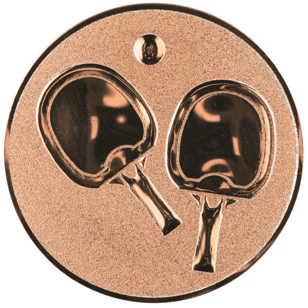 Emblemat Tenis Stołowy brązowy | aluminium 25mm