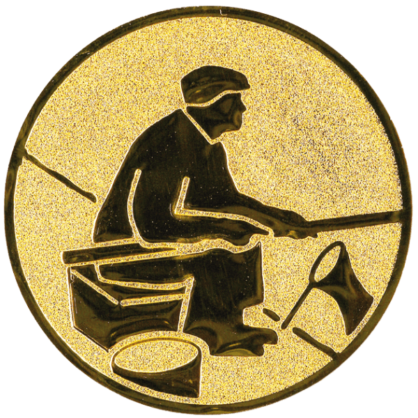 Emblemat Wędkarstwo złoty | aluminium 25mm
