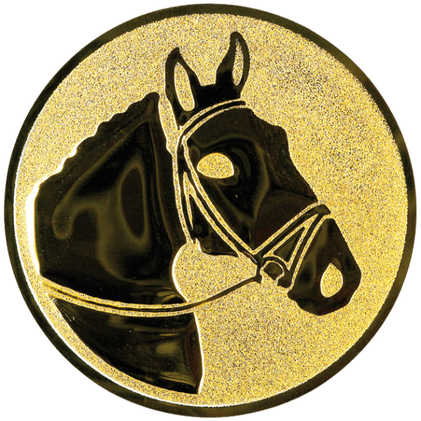 Emblemat Jeździectwo złoty | aluminium 25mm