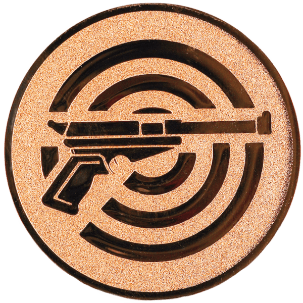 Emblemat Strzelectwo brązowy | aluminium 25mm