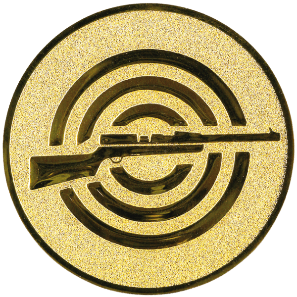 Emblemat Strzelectwo złoty | aluminium 25mm