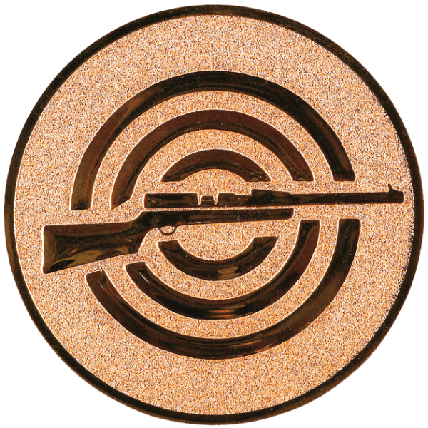 Emblemat Strzelectwo brązowy | aluminium 25mm