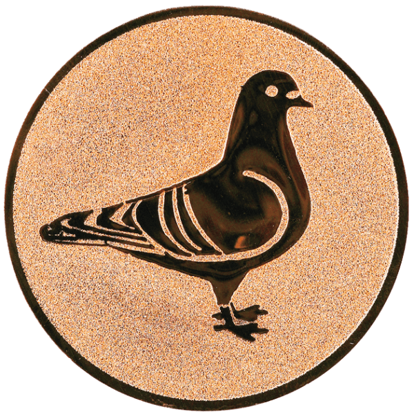 Emblemat Gołębiarstwo brązowy | aluminium 25mm