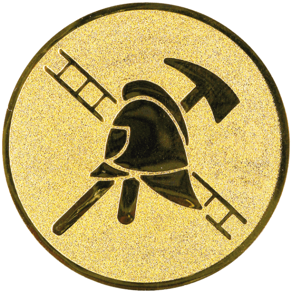 Emblemat Straż Pożarna złoty | aluminium 25mm