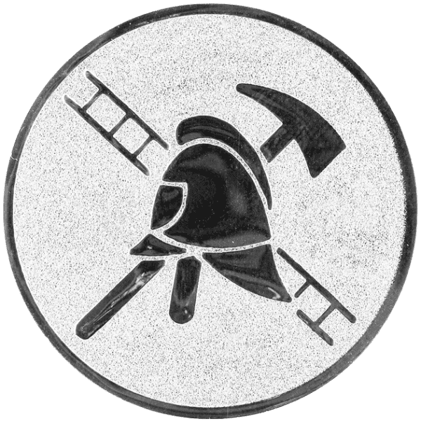 Emblemat Straż Pożarna srebrny | aluminium 25mm