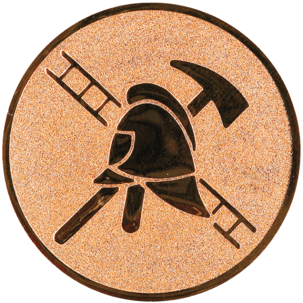 Emblemat Straż Pożarna brązowy | aluminium 25mm