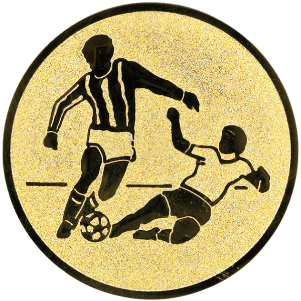 Emblemat Piłka Nożna Mężczyzn złoty | aluminium 25mm