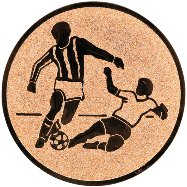 Emblemat Piłka Nożna Mężczyzn brązowy | aluminium 25mm