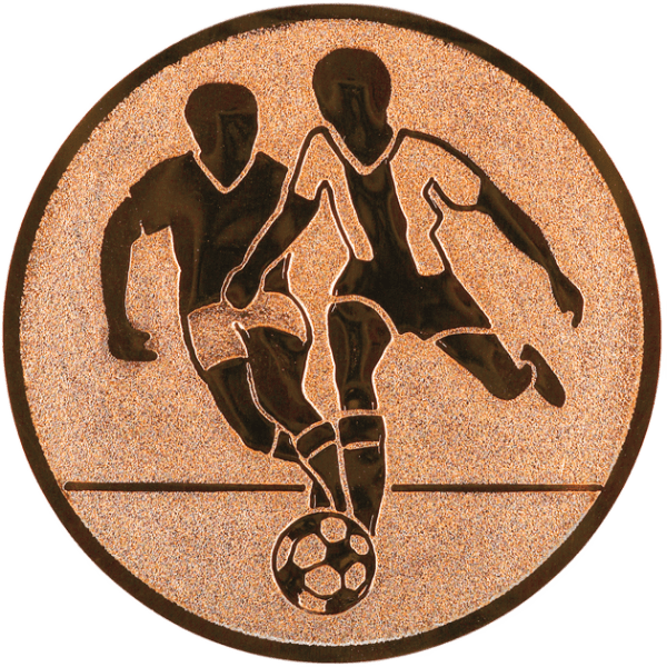 Emblemat Piłka Nożna Mężczyzn brązowy | aluminium 50mm