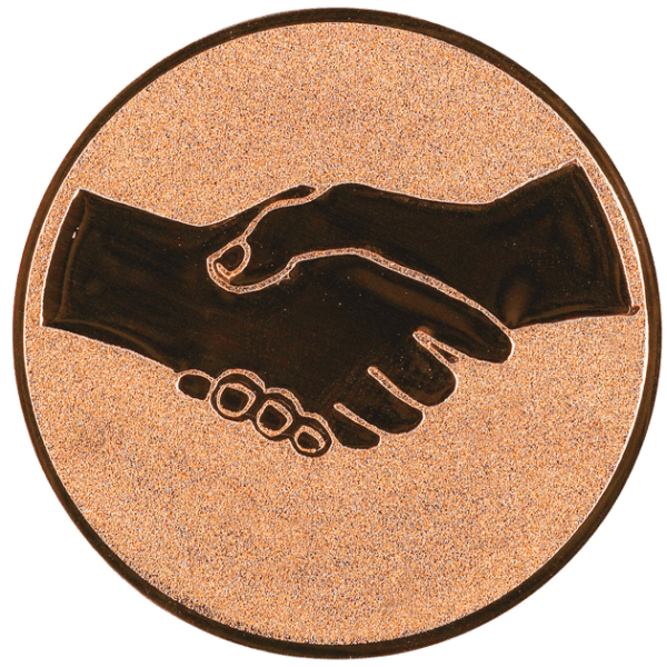 Emblemat Fair Play brązowy | aluminium 50mm