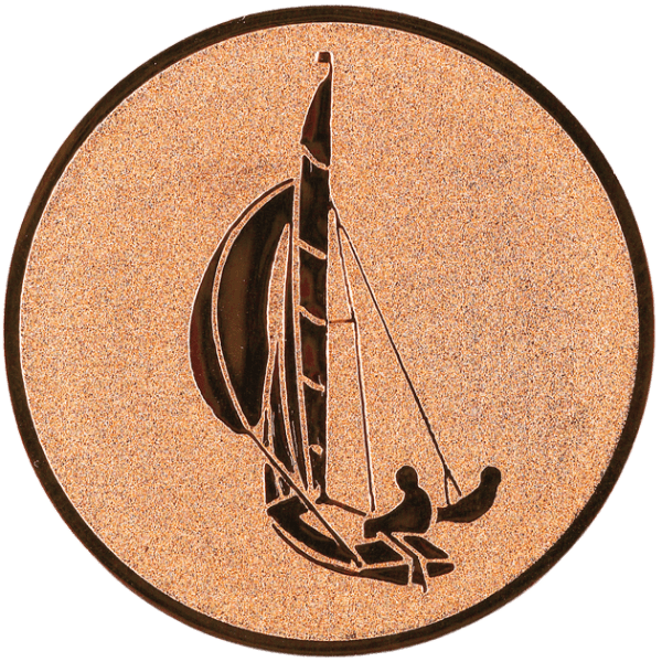 Emblemat Żeglarstwo brązowy | aluminium 50mm