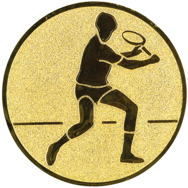 Emblemat Tenis złoty | aluminium 50mm