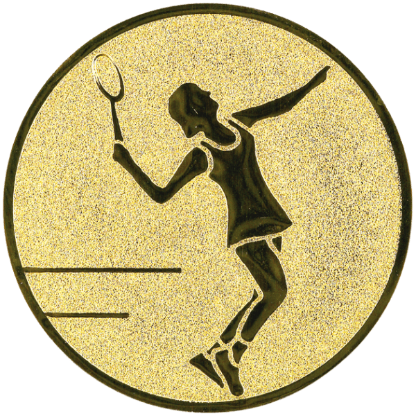 Emblemat Tenis złoty | aluminium 50mm