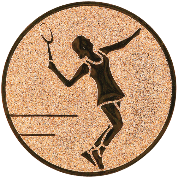Emblemat Tenis brązowy | aluminium 50mm