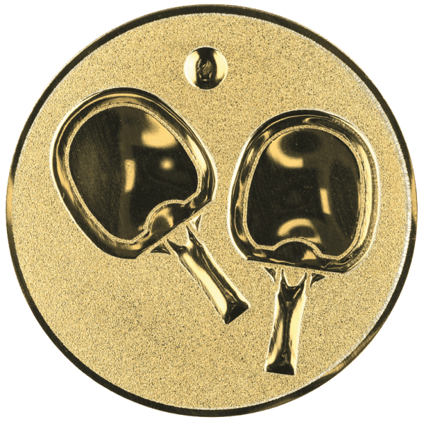 Emblemat Tenis Stołowy złoty | aluminium 50mm