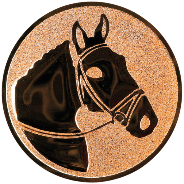 Emblemat Jeździectwo brązowy | aluminium 50mm