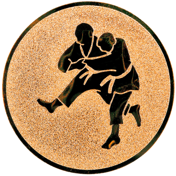 Emblemat Judo brązowy | aluminium 50mm