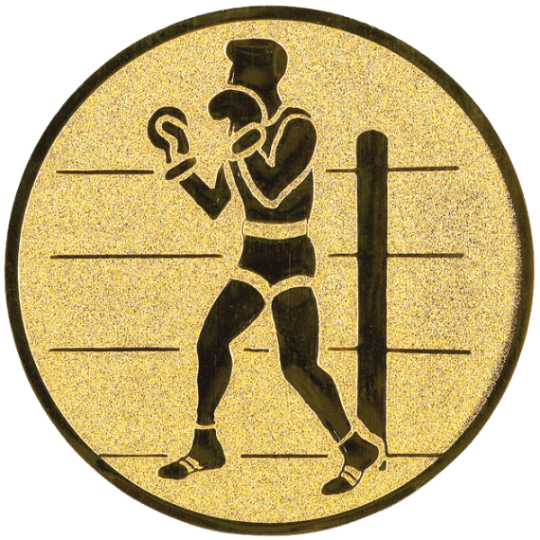 Emblemat Boks złoty | aluminium 50mm