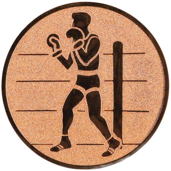 Emblemat Boks brązowy | aluminium 50mm