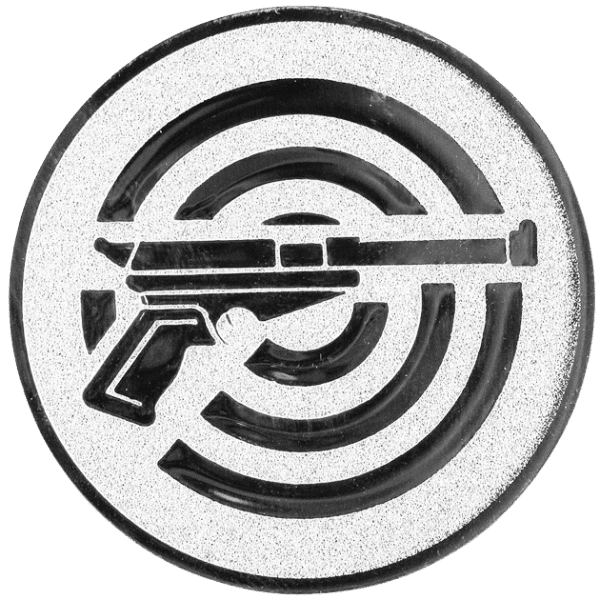 Emblemat Strzelectwo srebrny | aluminium 50mm