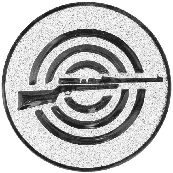 Emblemat Strzelectwo srebrny | aluminium 50mm