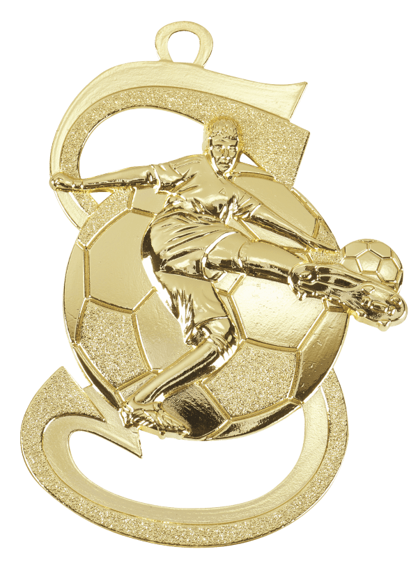 Medal Piłka Nożna Mężczyzn złoty | wysokość 60mm