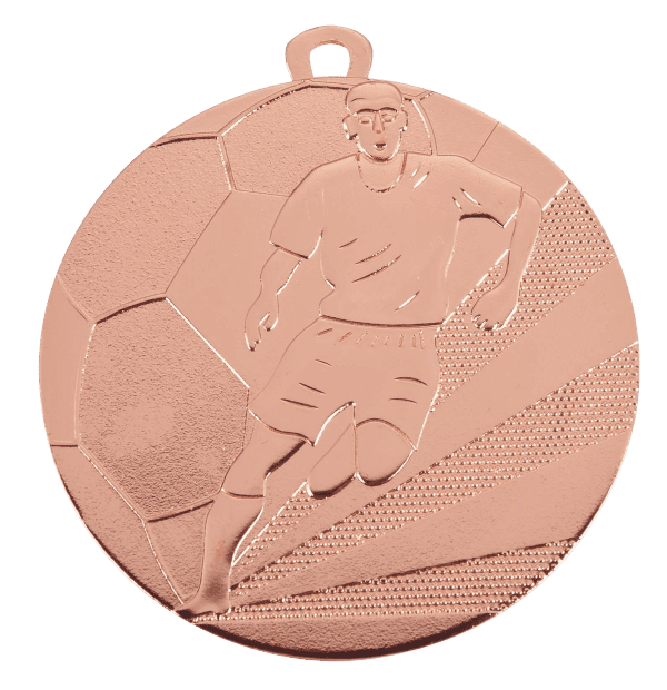 Medal Piłka Nożna Mężczyzn brązowy | średnica 70mm