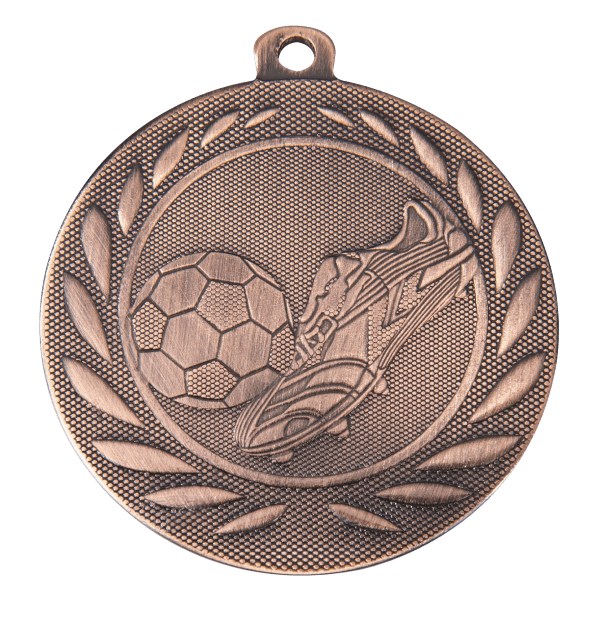 Medal Piłka Nożna brązowy | średnica 50mm