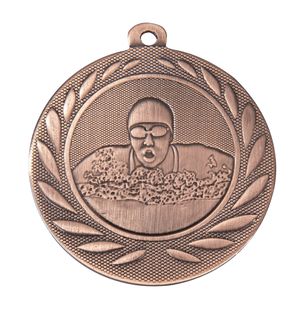 Medal Pływanie brązowy | średnica 50mm