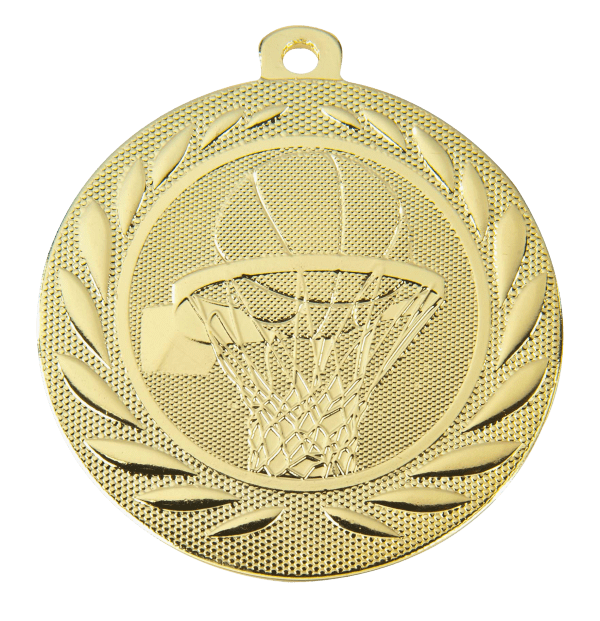 Medal Koszykówka złoty | średnica 50mm