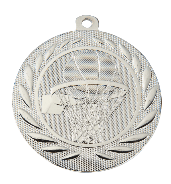 Medal Koszykówka srebrny | średnica 50mm