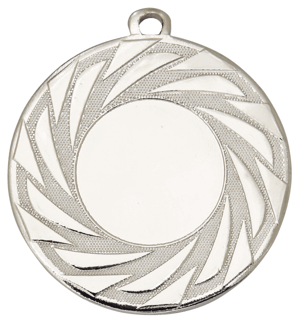 Medal żelazny srebrny wzmocniony | średnica 50mm