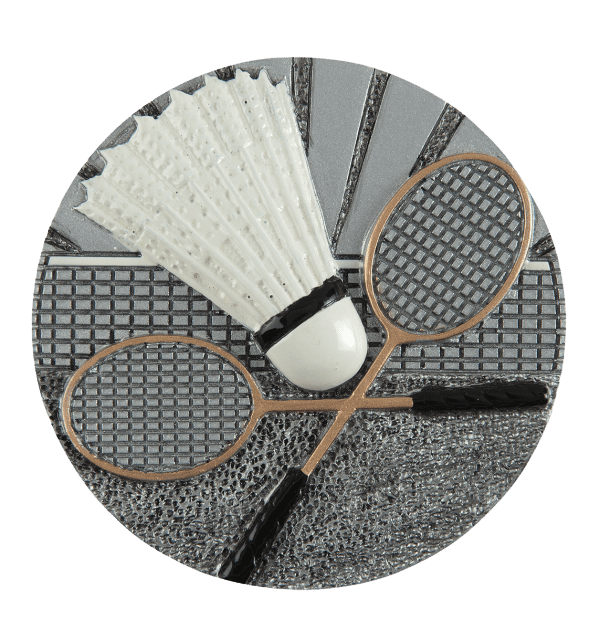 Plakietka Badminton | średnica 70mm