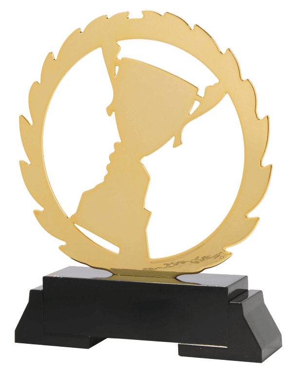 Trofeum Metalowe Złote Puchar | wysokość 185mm