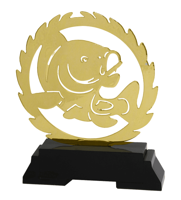 Trofeum Wędkarskie Złote | wysokość 185mm