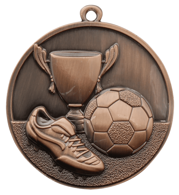 Medal Piłka Nożna brązowy | średnica 50mm