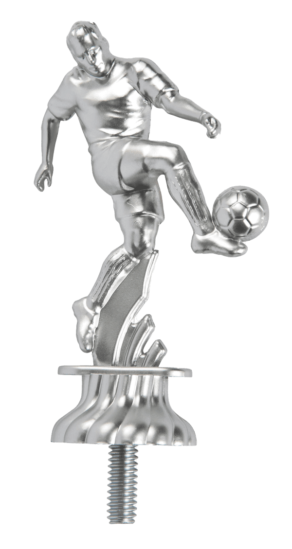 Figurka Piłkarz Srebrna | wysokość 90mm