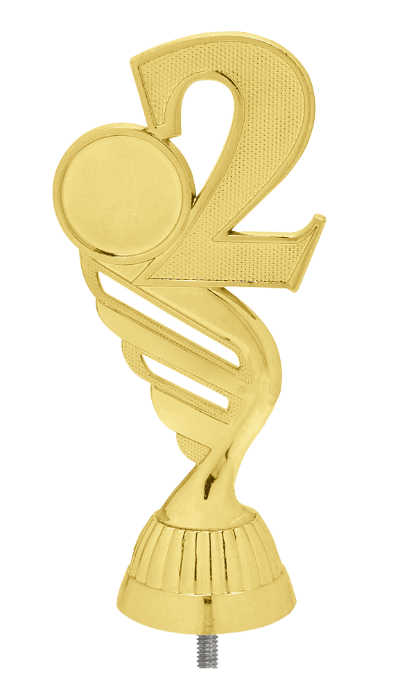Figurka Numer 2 Złota | wysokość 130mm