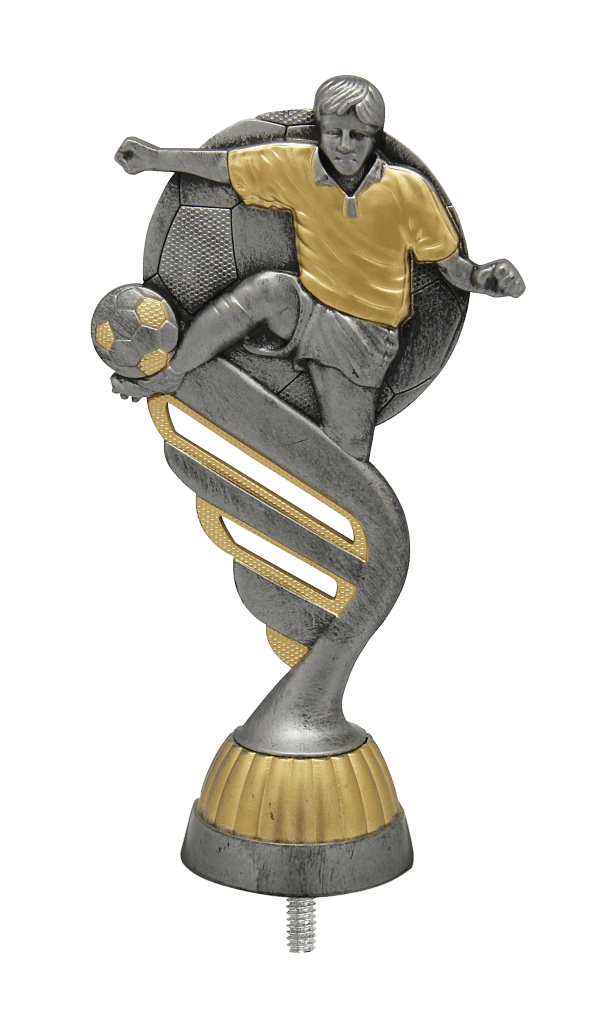 Figurka Piłkarz Antyczne Srebro/Złoto | wysokość 130mm