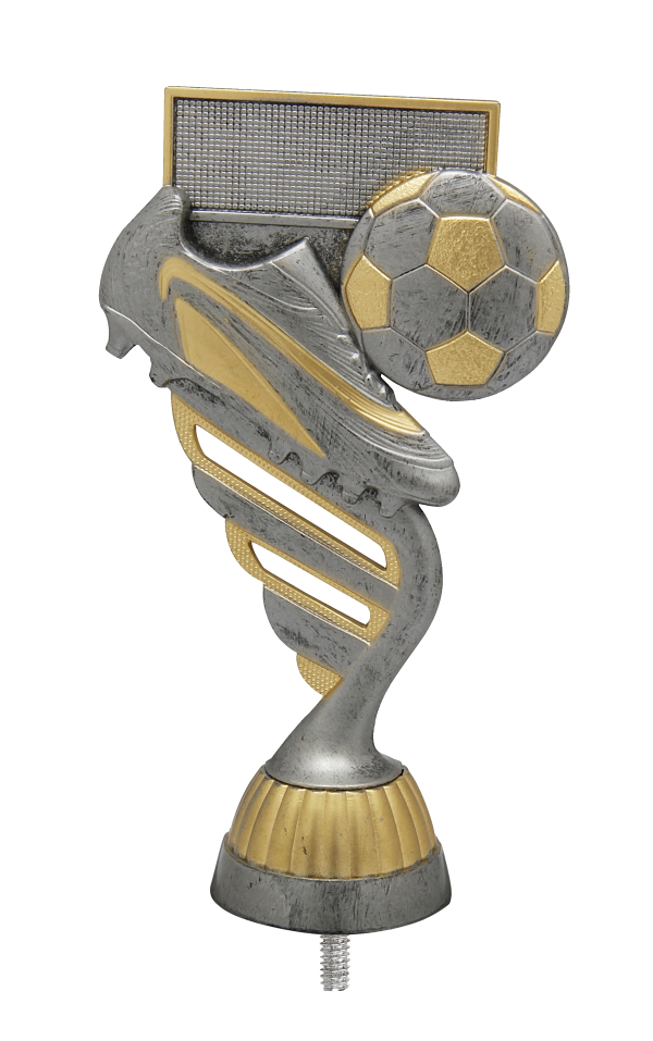 Figurka Piłka Nożna Antyczne Srebro/Złoto | wysokość 130mm