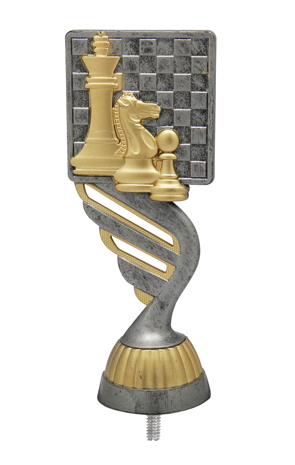 Figurka Szachy Antyczne Srebro/Złoto | wysokość 130mm
