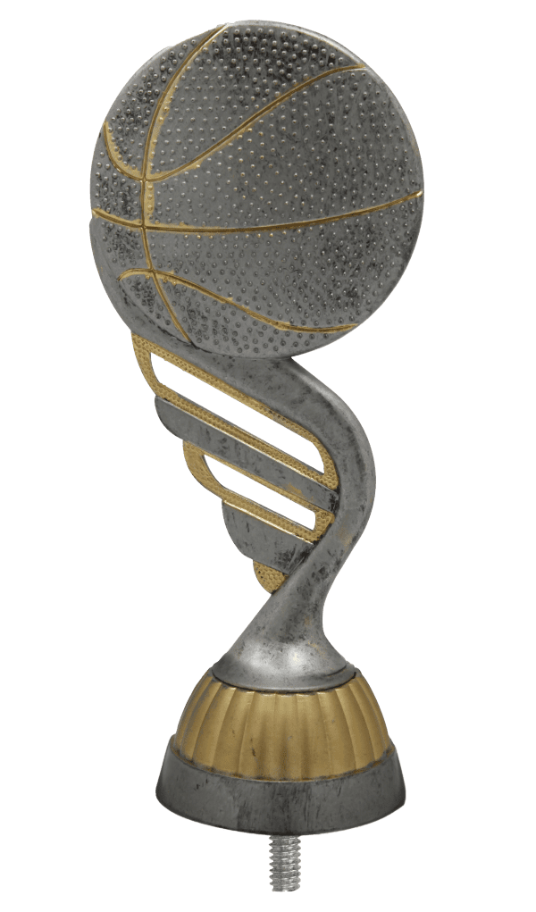 Figurka Koszykówka Antyczne Srebro/Złoto | wysokość 130mm