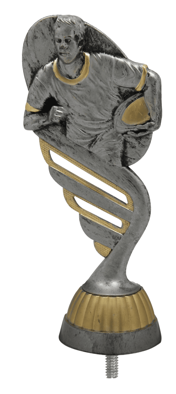 Figurka Rugby Antyczne Srebro/Złoto | wysokość 130mm