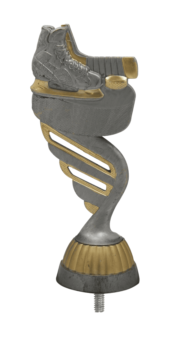 Figurka Hokej na Lodzie Antyczne Srebro/Złoto | wysokość 130mm