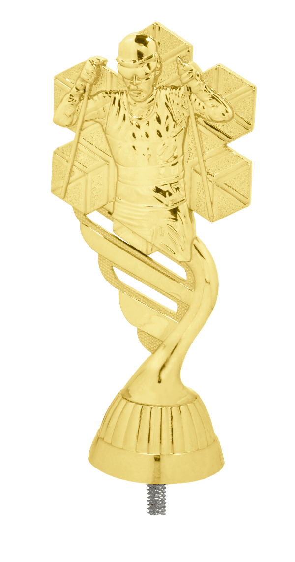 Figurka Narciarstwo Biegowe Złota | wysokość 130mm