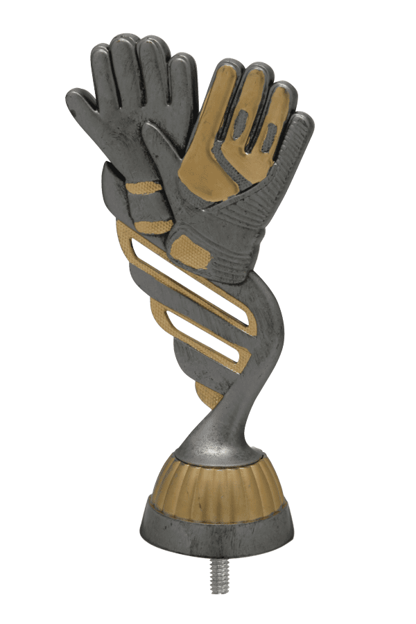 Figurka Bramkarz Antyczne Srebro/Złoto | wysokość 130mm