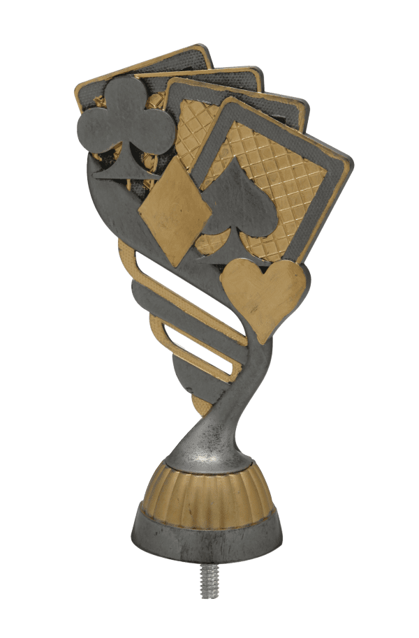 Figurka Karty Antyczne Srebro/Złoto | wysokość 130mm